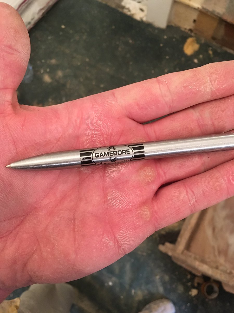 After 4 years of service, my trusty <a href="/GameboreUK/">Gamebore Cartridges</a> pen has written its final measurements. Your numbers up! #rip