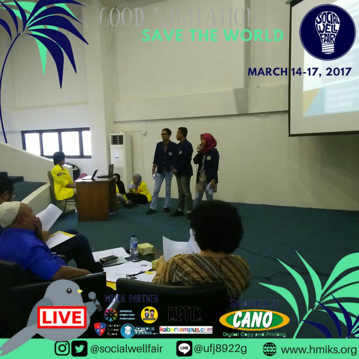 [LIVE REPORT]

Halo semua!

Sedang berlangsung presentasi program yang dibawakan oleh masing-masing delegasi. 
(1/2)
