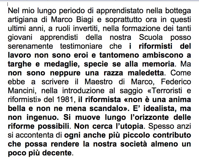 Idealista, ma non ingenuo. Si muove lungo l’orizzonte delle riforme possibili. Non cerca l’utopia (#MarcoBiagi #Riformisti #Terroristi)