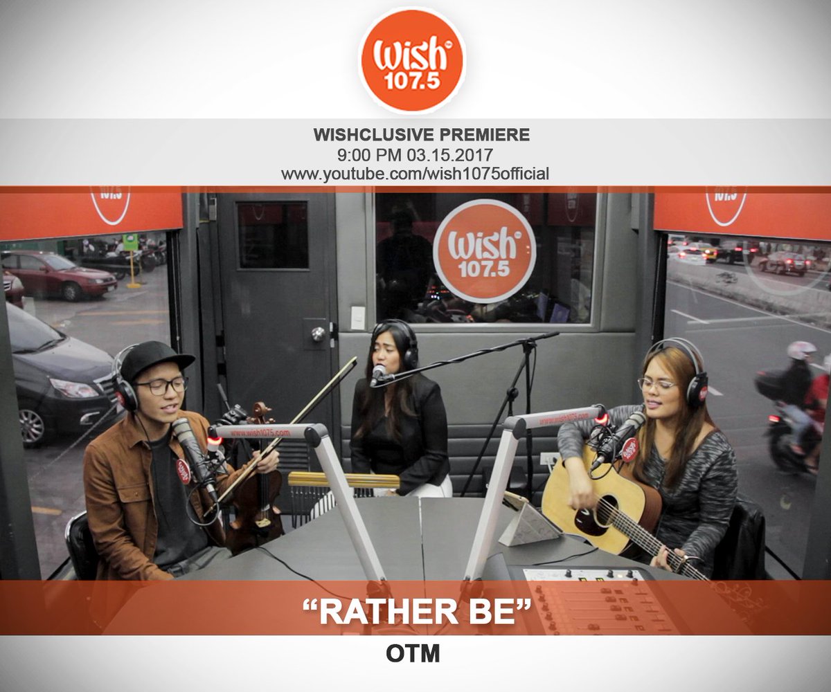wish1075's tweet image. Let indie band OTM turn your energy up with their cover of Clean Bandit's "Rather Be," hitting our YouTube Channel tonight at 9!