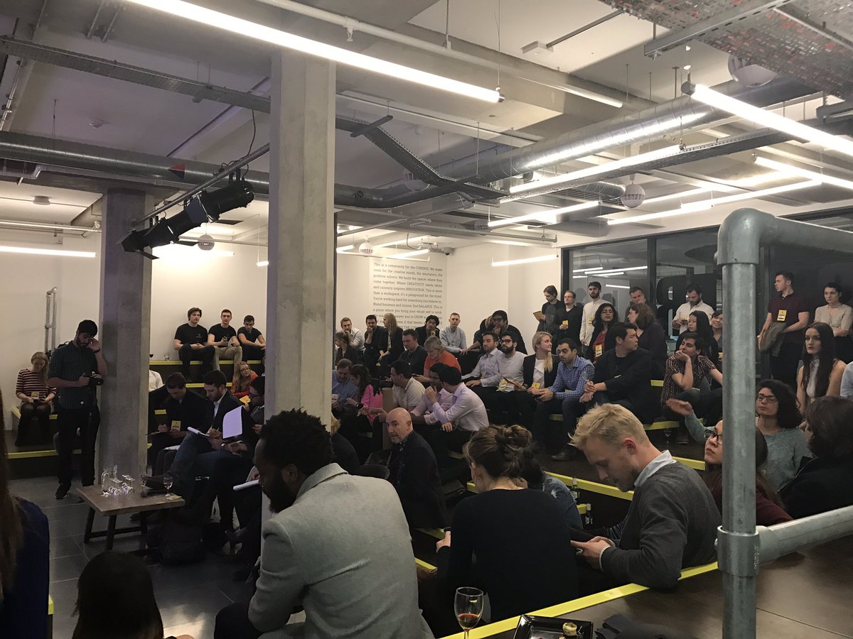 Mazi's tweet photo. Thank you again @AppFactorUK #appfactor for hosting me last night, great evening and brilliant #startup pitches at @huckletree https://t.co/84W0LTx2qp