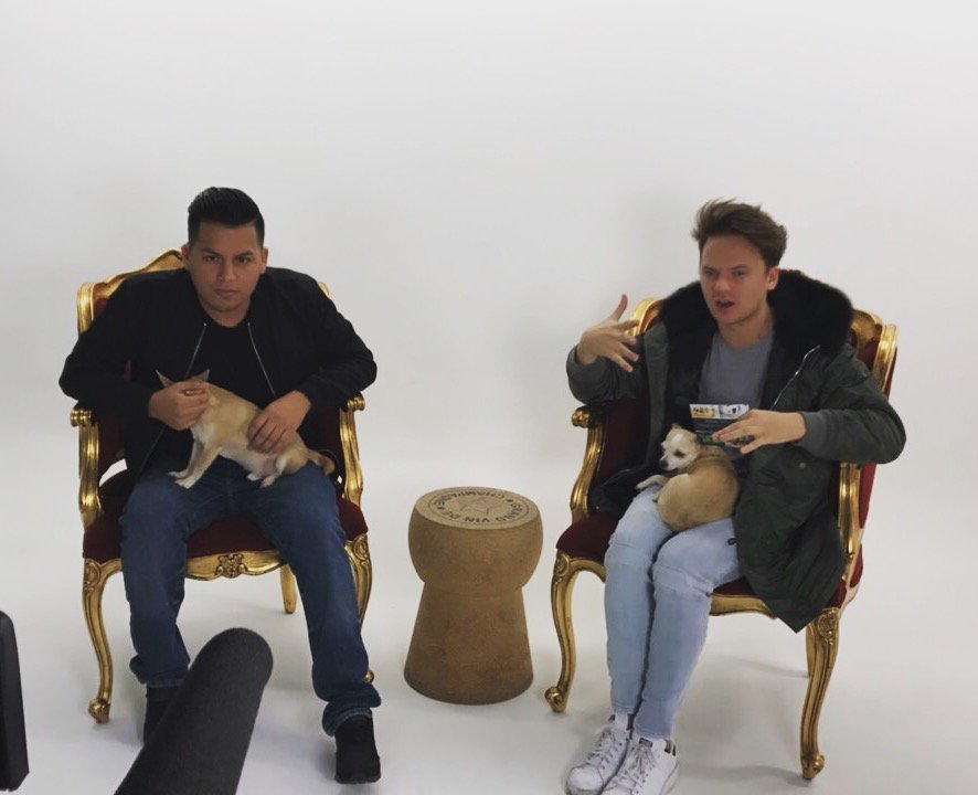 PriceStudiosLtd's tweet photo. Fun times in the studio with @conormaynard and @anthmelo. More to come! #youtuber #singer #dogs #conormaynard #anthmelo https://t.co/BW9RHujK4z