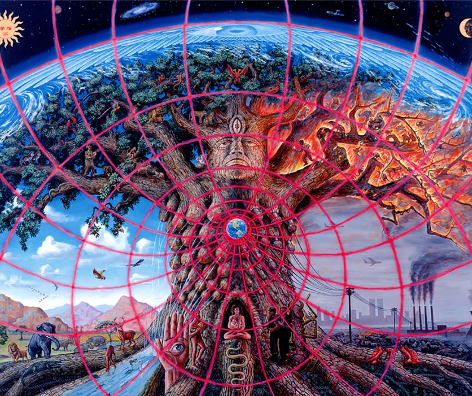 waytosun's tweet photo. L’#Albero della #vita da un lato ci nutre e dall’altro sta andando a fuoco. @alexgreycosm @RiveraDiego @waytosun https://t.co/4wu9uZ2Wqb https://t.co/e1SwlWhfle