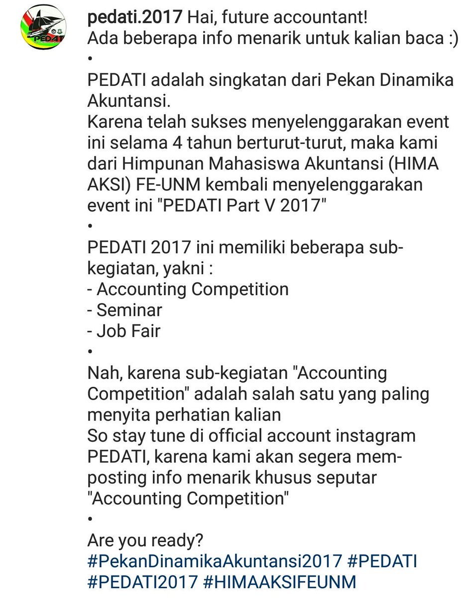 PEDATI 2017 tweet media
