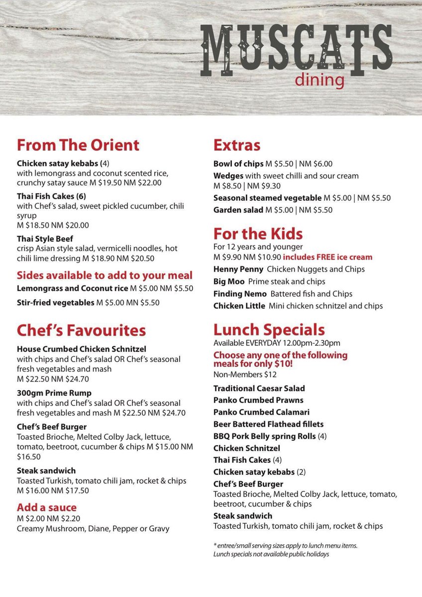 ClubWyong's tweet image. Part 2 of the Muscats Dining startup menu, more dishes being added at the end of the month. Now open for lunch and dinner