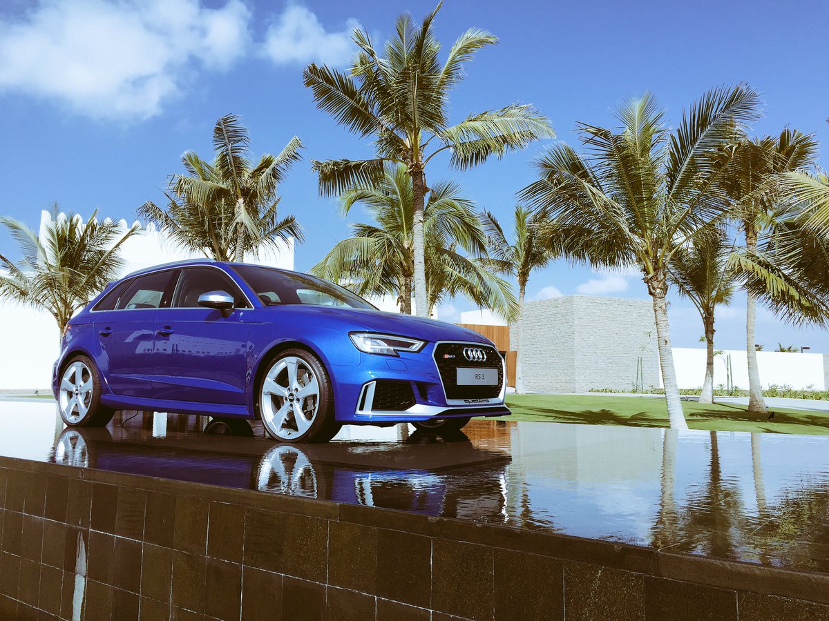 AudiUKPress's tweet photo. #NewRS3 is powered by the multi-award winning 2.5 TFSI, now with 400PS, making it the world's most powerful series production 5-cylinder https://t.co/6gkaqk4HCp