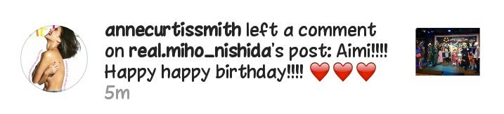 Happy Birthday daw Aimi from Ninang Anne Curtis!    