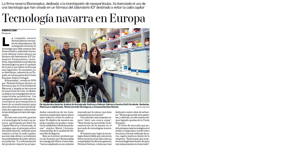 DrugDeliveryBNP's tweet photo. La tecnología de #Bionanoplus llega al mercado de la mano de IFC #caidacapilar #graciasequipo #nuestroprimertweet https://t.co/1UHbXiY434