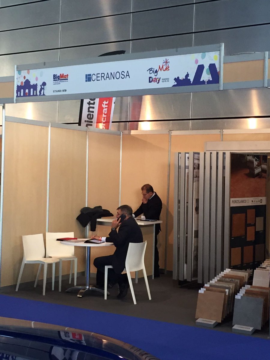 ceranosa's tweet photo. #Ceranosa en #BigMatDay17 Pabellón I del Recinto Ferial #CasaDeCampo #Madrid #BigMatDay Te esperamos!!  #ceramica #tiles #walltiles https://t.co/WGrKgS4zsZ