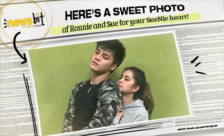 StarCinema's tweet photo. Here's a sweet photo of Ronnie and Sue for your SueNie heart! SEE PHOTO HERE: https://t.co/xwGEechh7n https://t.co/4HBjn9RrVV