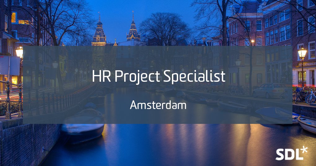 SDLcareers's tweet photo. Excellent opportunity for a driven, tech savvy and organised #HR Project Specialist to join SDL in Amsterdam https://t.co/4wWNxxyO3d https://t.co/D5G9QXmXlx