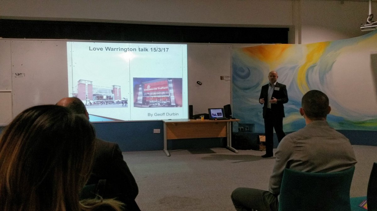 Geoff Durbin delivering his first official presentation to local businesses #LoveWarrington #business #networking #warrington #cheshire