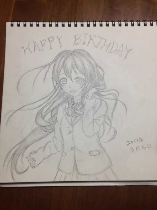 海未ちゃん誕生日おめでとう\(*'▽`*)/
【No.12】
#ラブライブ #園田海未 #園田海未生誕祭2017 #お絵かき 