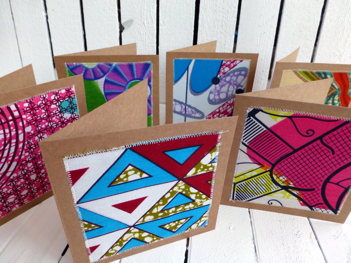 chilliipeppa's tweet photo. African wax print stitched card set with envelopes x 10 https://t.co/NDoFMpTPR5  #CustomPaper https://t.co/HjZ3C6m5Xi
