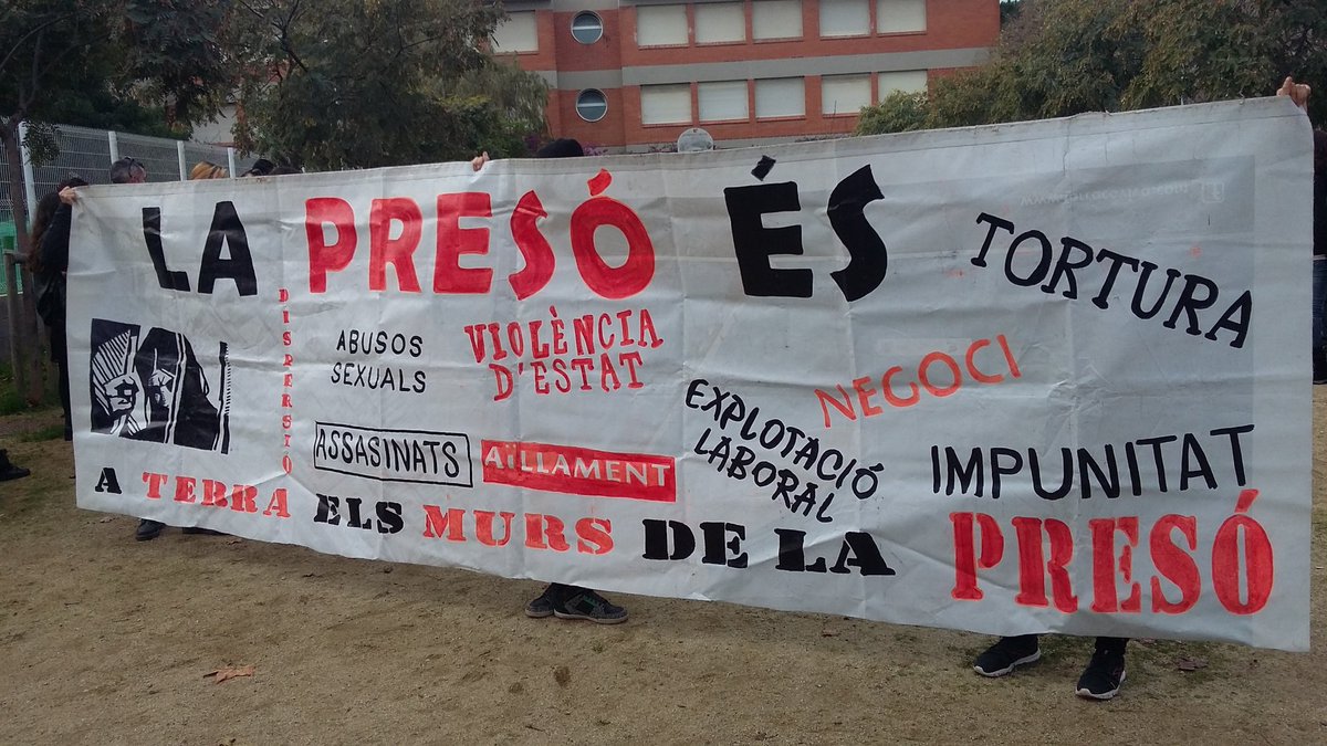 MarxaPresonsBCN's tweet photo. #Urgent! Concentració davant la #Model avui 15/3 a les 19 H, solidaritat amb els presos rebels! #ATerraElsMurs https://t.co/7LqVAS3Rqn https://t.co/sw6ilizwwz