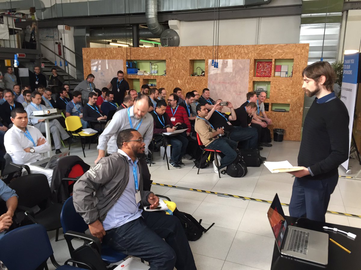 mcunietti's tweet photo. Kicking off the #Openstack #osops mid-cycle Milano Meetup with @TomFifield and @mrhillsman @enterteam https://t.co/k8eFMR5Nlb