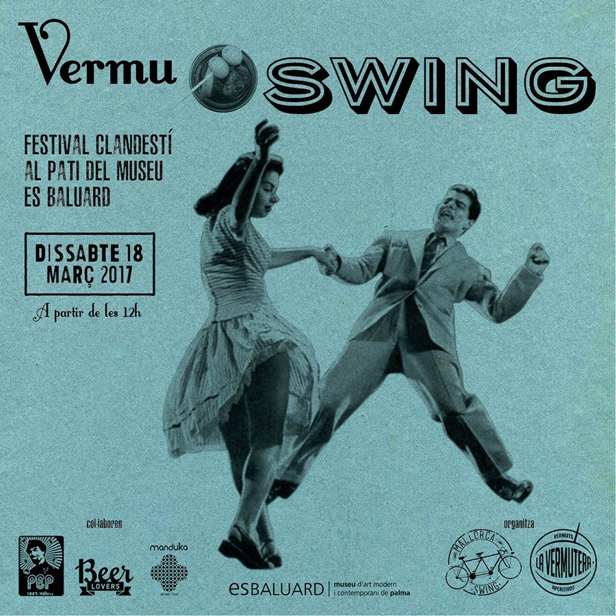 El jack&amp;jill de dissabte te premi vermuter... Swing i més swing a partir de les 12h a @EsBaluard #vermut #swing