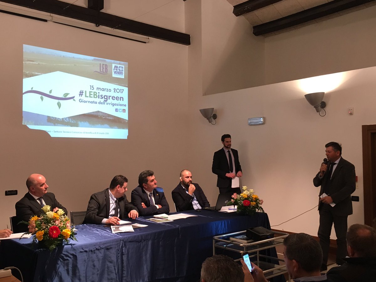 Importante portare l'acqua nelle aree di soccorso. Strutturare l'irrigazione è la sfida del futuro #LEBisgreen