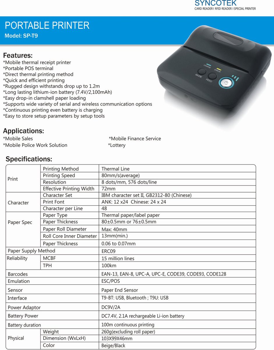 LisaHuangs's tweet image. portable #thermalprinter with bluetooth. #mobile #androidprinter #80mm #printer #receiptprinter