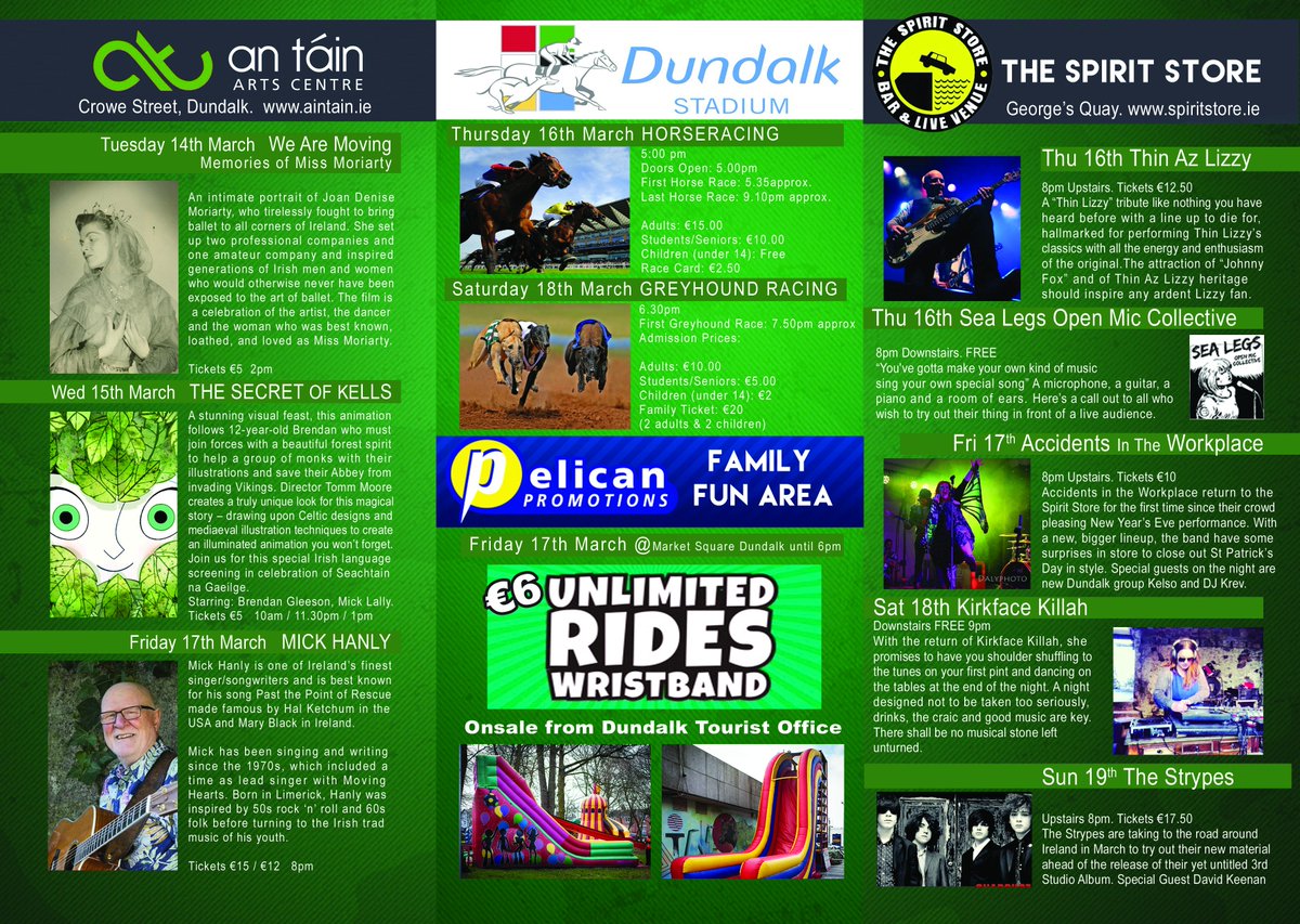 Friday 17 March 2017 #StPatrickDay #ParadeDundalk Let family &amp; friends know <a href="/stpatricksdaydd/">St. Patrick's Day</a> in Dundalk the #FunStartsAtOne! #TEAMDundalk