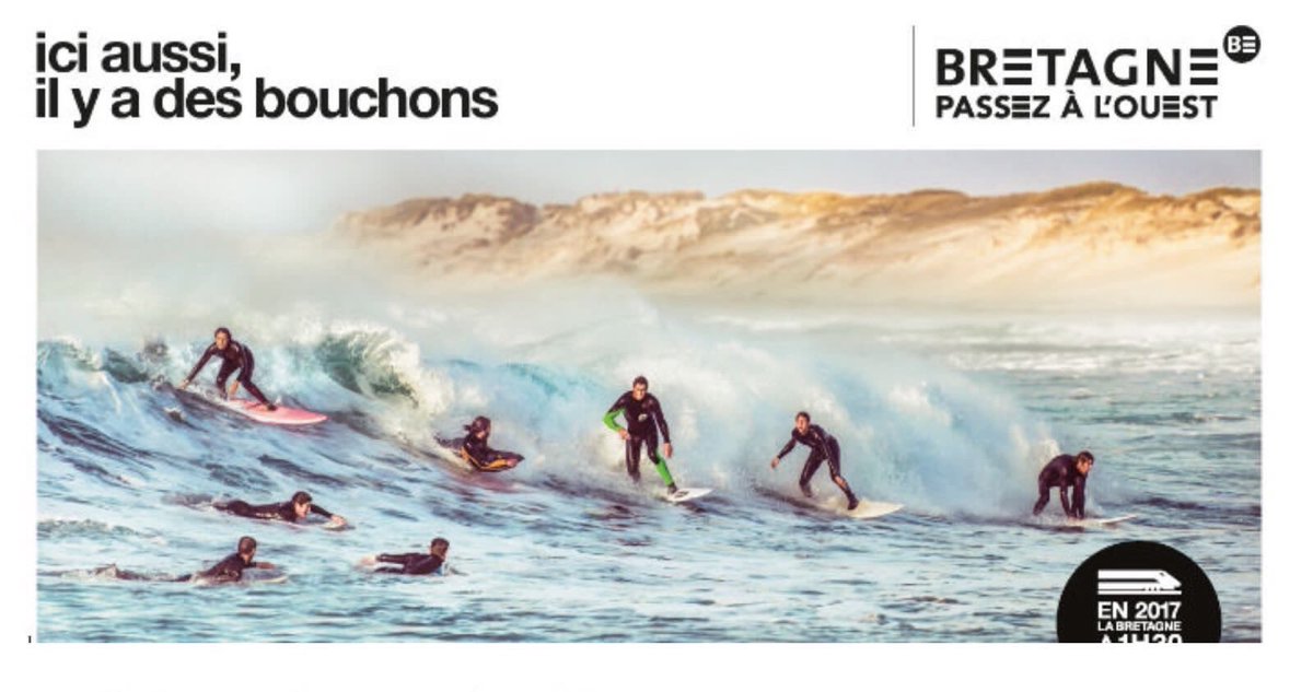 Marie_Fx's tweet photo. Campagne sympa #NotchupDDB pour la @regionbretagne et la nouvelle LGV #passezalouest 👏 https://t.co/ramXki43W9