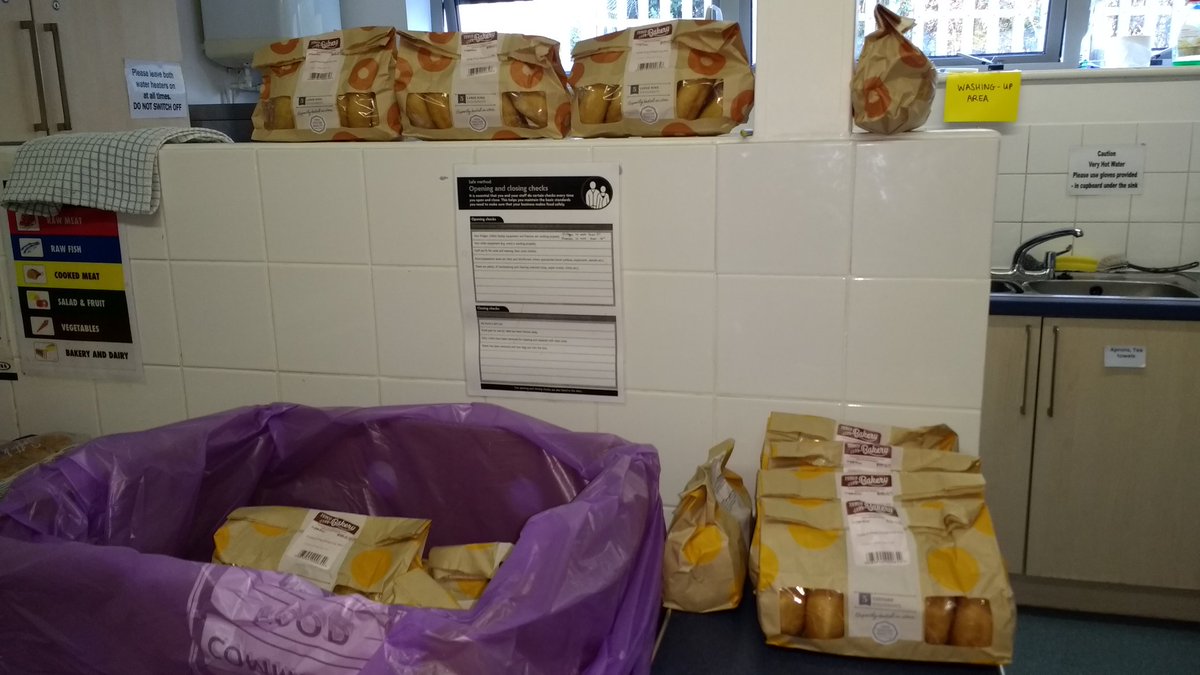 Doughnuts filling our kitchen courtesy of @ExeValeTesco, can only mean <a href="/isca_youth/">Isca_Youth</a> are here for 'The Living Room' for yrs 9-11 🍩🍰🍪