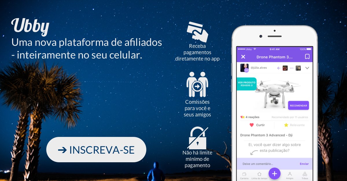 Atualize sua estratégia de afiliados com Ubby. #afiliado #afiliados #trabalhoemcasa #marketingbrasil #rendaextra buff.ly/2nlhRFR