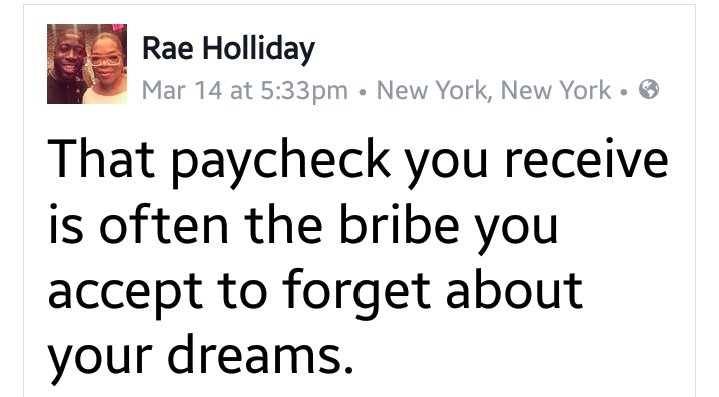 VickiSylvain's tweet photo. Food 4 thought.Although we may be #Entrepreneur (s), we need reminders from time 2 time to stay #focused.#purposefultalks #wednesdaywisdom https://t.co/htnog5GJdx