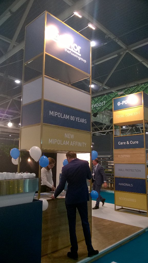 Een lekker kopje koffie van een barista op onze #Gerflor stand Hal 8,d055 ontdek #Gerflor oplossingen voor de zorg
