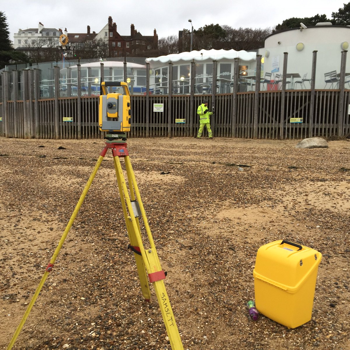 SamsettSurveys's tweet image. #OGL Survey of the 3 Sea Shell Lagoon before construction starts. @SouthendBC #marlboroughsurfacing #TrimbleS5