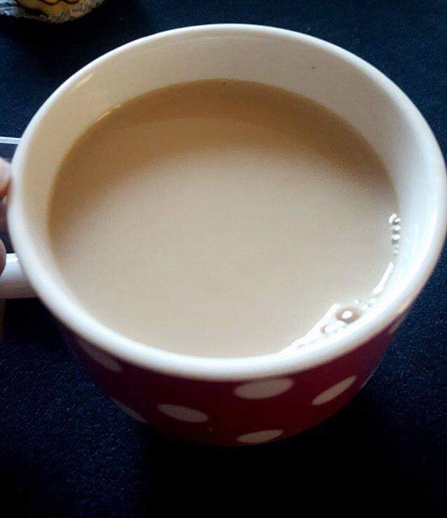 SpanWHU's tweet photo. Didn't know whether to call the police or the Samaritans over this monstrosity 😷 #teacrime #sendhelp https://t.co/UvEU7694bD