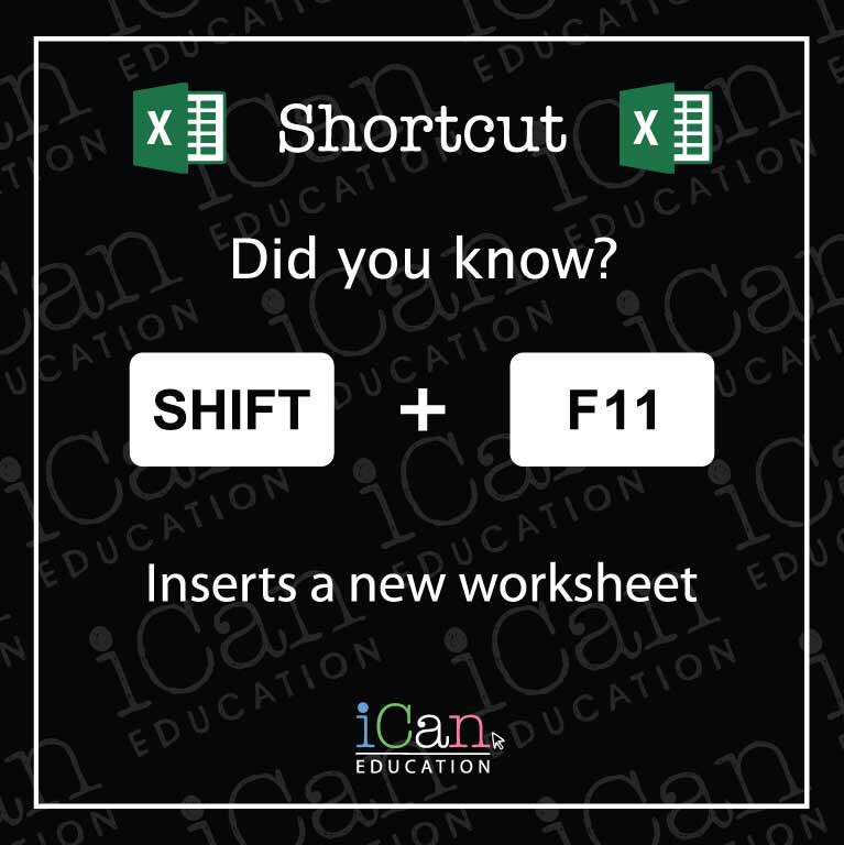iCan_Edu's tweet photo. Whoops, it's Wednesday! 😳 #TopTipTuesday may've been &amp; gone, but beware not learning this #Excel shortcut on the Ides of March... #MSOffice https://t.co/ncrBMKyZyb