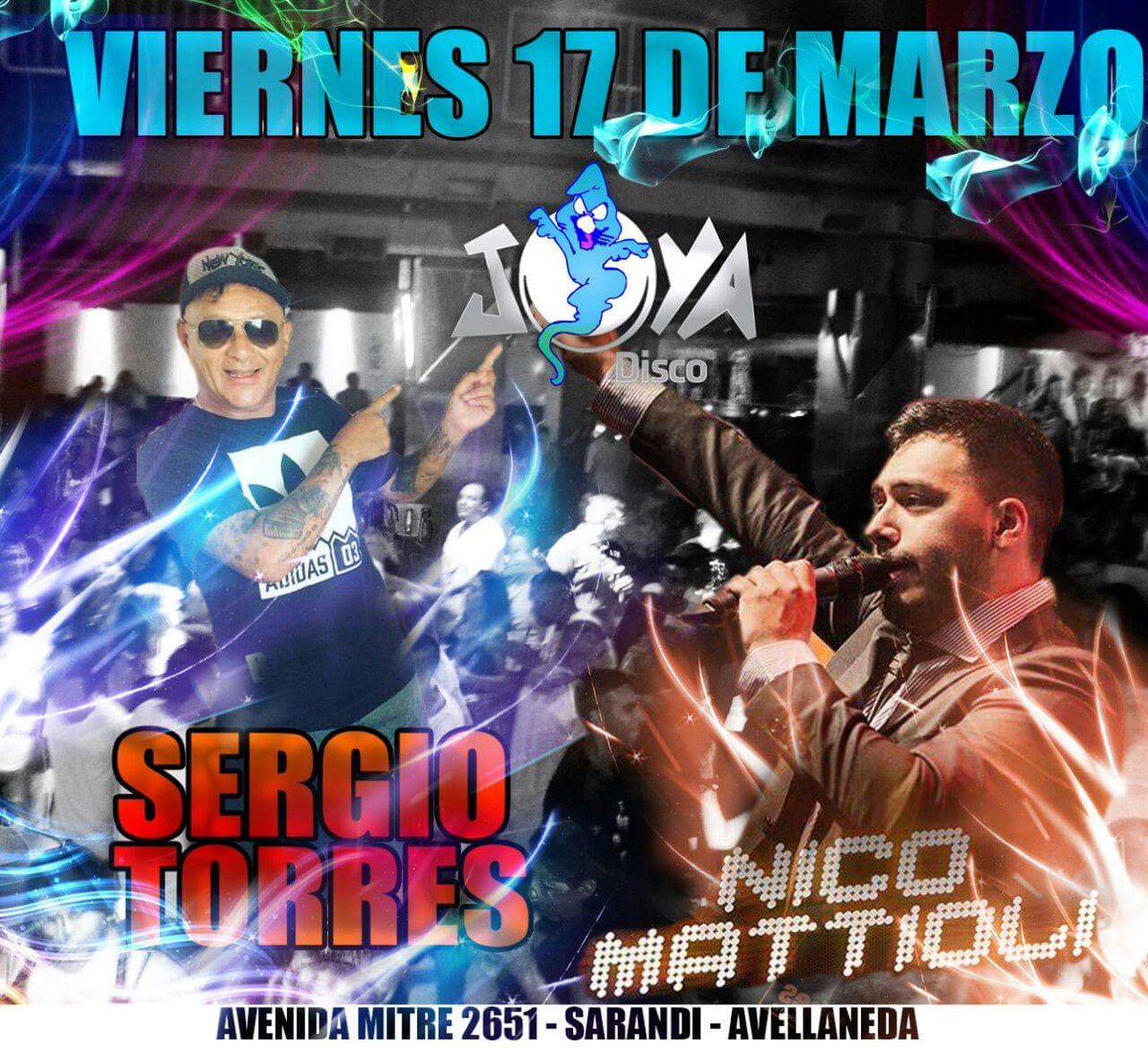 YeeBermudez's tweet photo. Viernes 17 Nico Mattioli En 
•Joya Disco 
@nicomattioli17 https://t.co/Vkx6X1PHIn