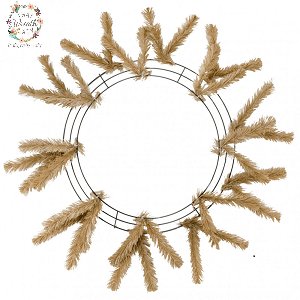 Original Work Wreath Form. 15″ x 24″ with Burlap Colored Ties thatwreathlady.com/product/work-w…