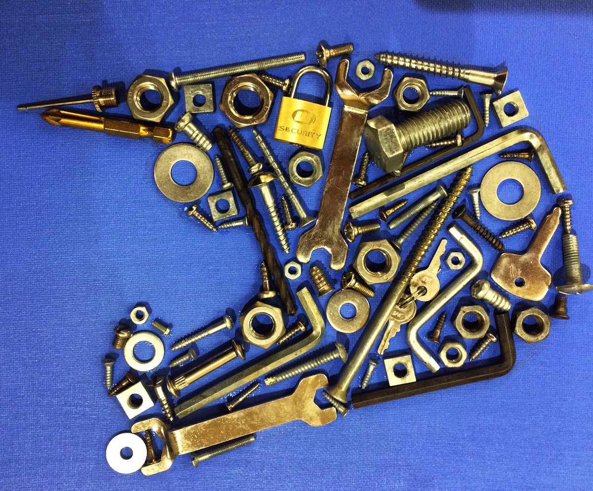 LAH_creative's tweet image. Recently as a gift, I created a #motocross #canvas made of #tools #nuts and #bolts amongst other bits. #21bday #21stbirthday #art #artwork