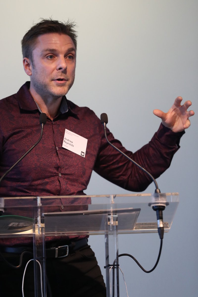 IWFM_London's tweet photo. Next we have Andy Reynolds founder of @revitalisedltd We spend up to 3hrs or 150-200 times a day looking at our smart phone. https://t.co/TLnBGwuGfy