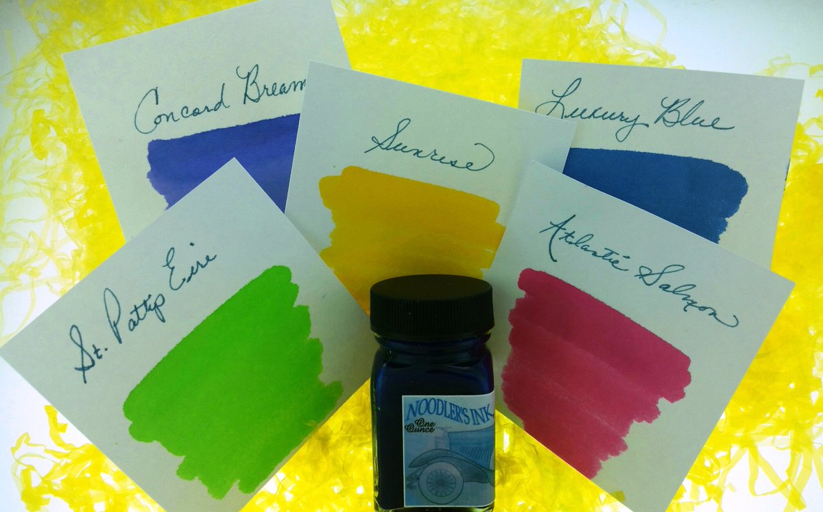 LuxuryBrandsUSA's tweet image. March snow storm in the North but we are seeing Spring Color in Texas! #Noodlersink #fountainpenink #colorfulink
