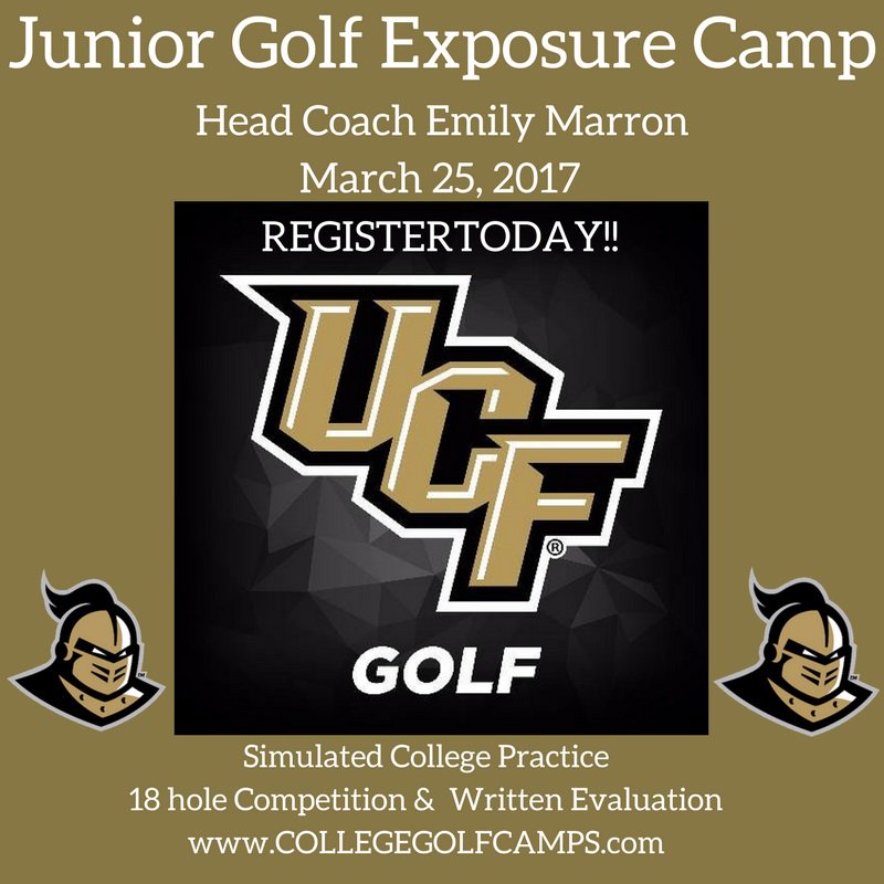 March 25 is our next @UCF_Golf Camp! We have a few spots left, sign up and come join us for a fun day!!! ⛳️💛