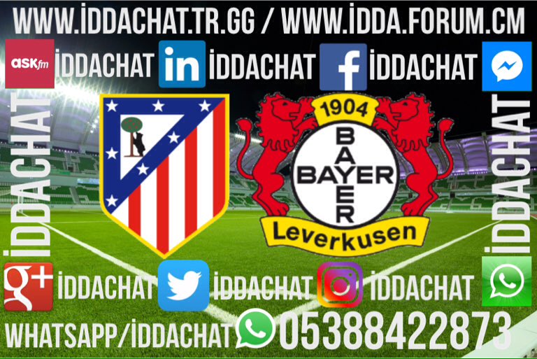 IDDACHAT's tweet photo. 15.03.2017 ATLETİCO MADRİD B.LEVERKUSEN KARŞILAŞMASI SİZCE NASIL SONUÇLANIR TAHMİN VE YORUMLARINIZI BEKLİYORUZ... https://t.co/PtD9JcY8Vw