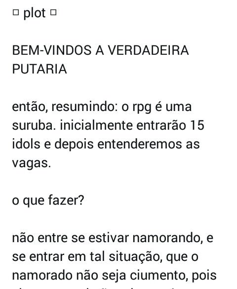 fuck_rpg's tweet photo. plot, missões e regras: https://t.co/hn3jSygGTo