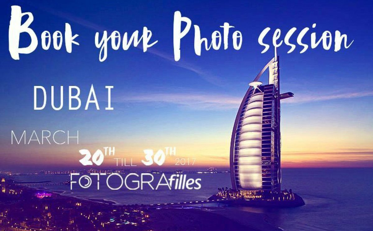fotografilles's tweet photo. احجز جلستك التصويرية في دبي بين ٢٠ و ٣٠ مارس ٢٠١٧ 
للحجز يرجى الاتصال او مراسلتنا عبر الواتس اب على الارقام التالية: 
+971567779211
7111311 https://t.co/6ynUNtkpCB