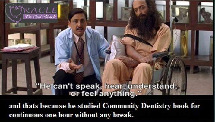 orac32's tweet photo. "#munnabhai #communitydentistry #coma https://t.co/MkPbdkqnOg