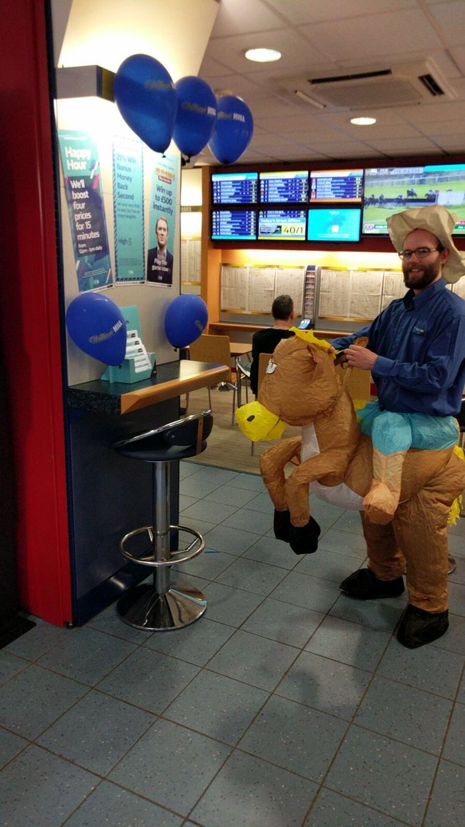 RivingtonWHill's tweet photo. Jockey Dan is ready for #CheltenhamFestival day 2! #High5 #Higher5 https://t.co/Ym08OIigJP
