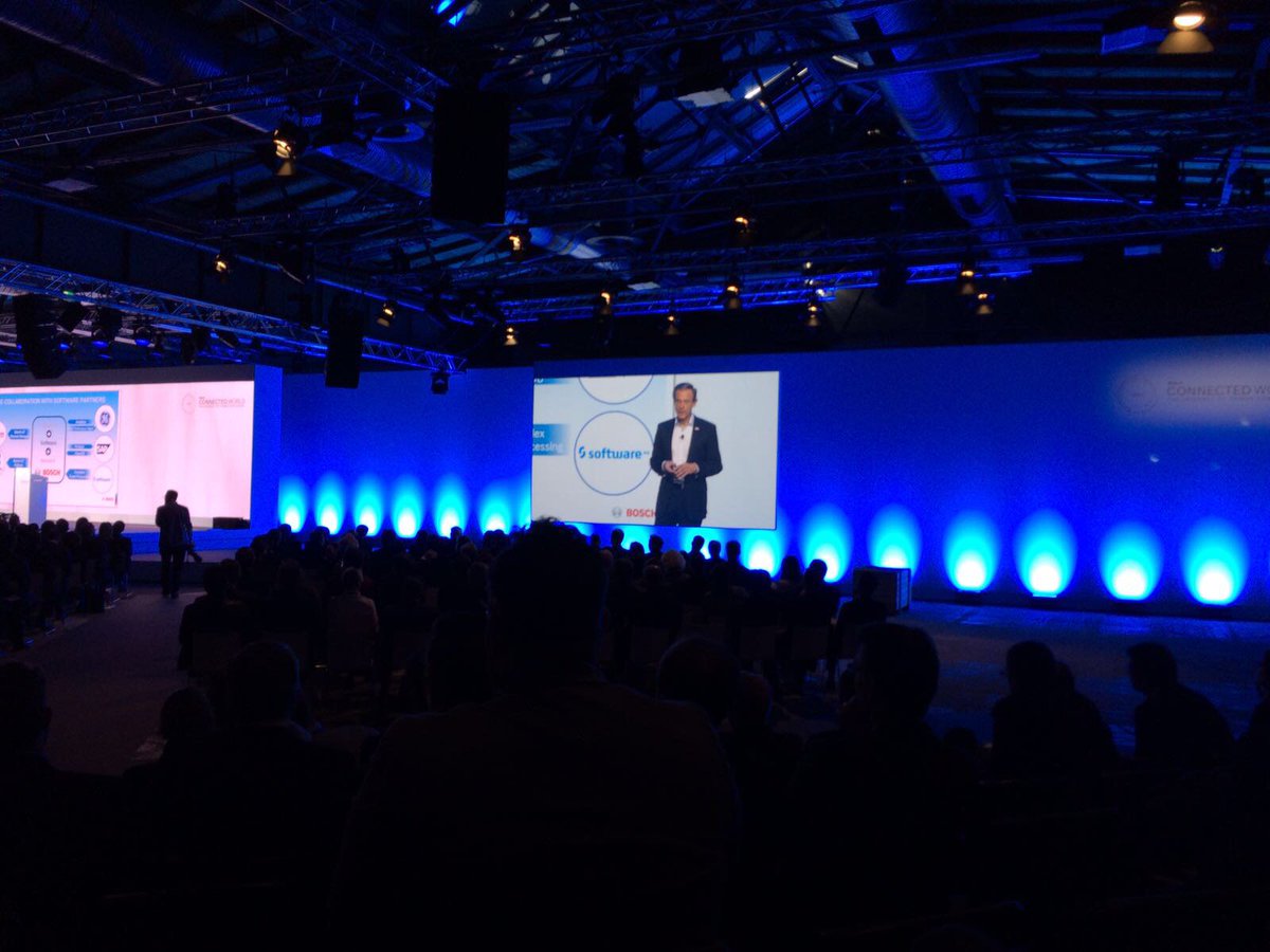 SoftwareAG_D's tweet image. Erste Eindrücke von der Opening Keynote auf der #BCW17. Wir sind stolze #ComplexEventProcessing Partner von @BoschSI