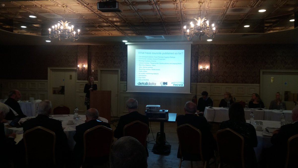 littledinnie82's tweet photo. Andrea Thornbury from @NICVA speaking to @NI_LGA Community Planning and Wellbeing Event about a Shared and Open Approach to Data. https://t.co/TqvdFPkbTq