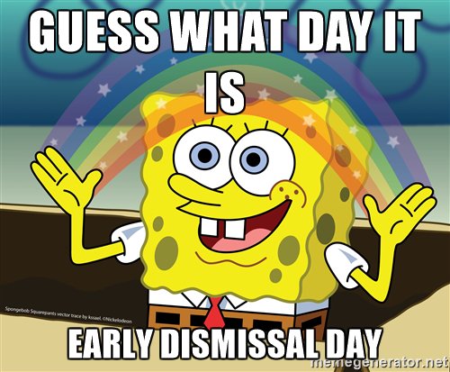AlexTV22Spartan's tweet photo. Reminder to all of you #AlexanderSpartans: Two hour early dismissal today! https://t.co/1EmP5nClfz