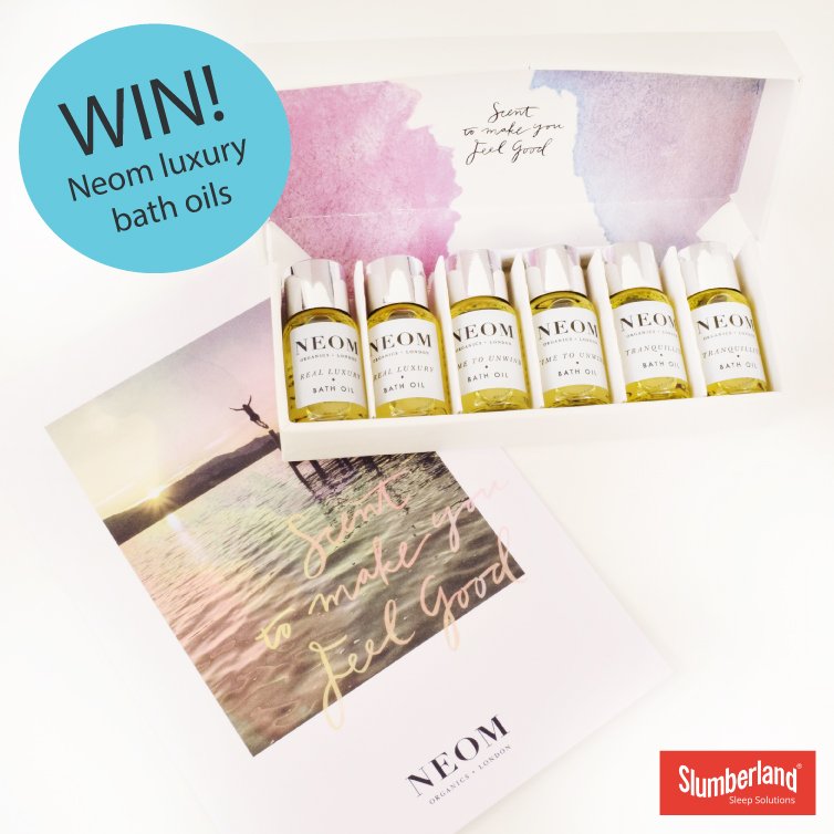 slumberlanduk's tweet photo. #winitwednesday the gift of #bettersleep with Neom Organics set of luxury bath oils.Follow @slumberlanduk &amp;RT for chance to win #Competition https://t.co/4CJh3SMk2J