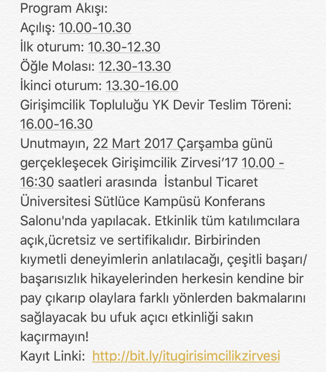 Kayit Linki;  bit.ly/itugirisimcili…
