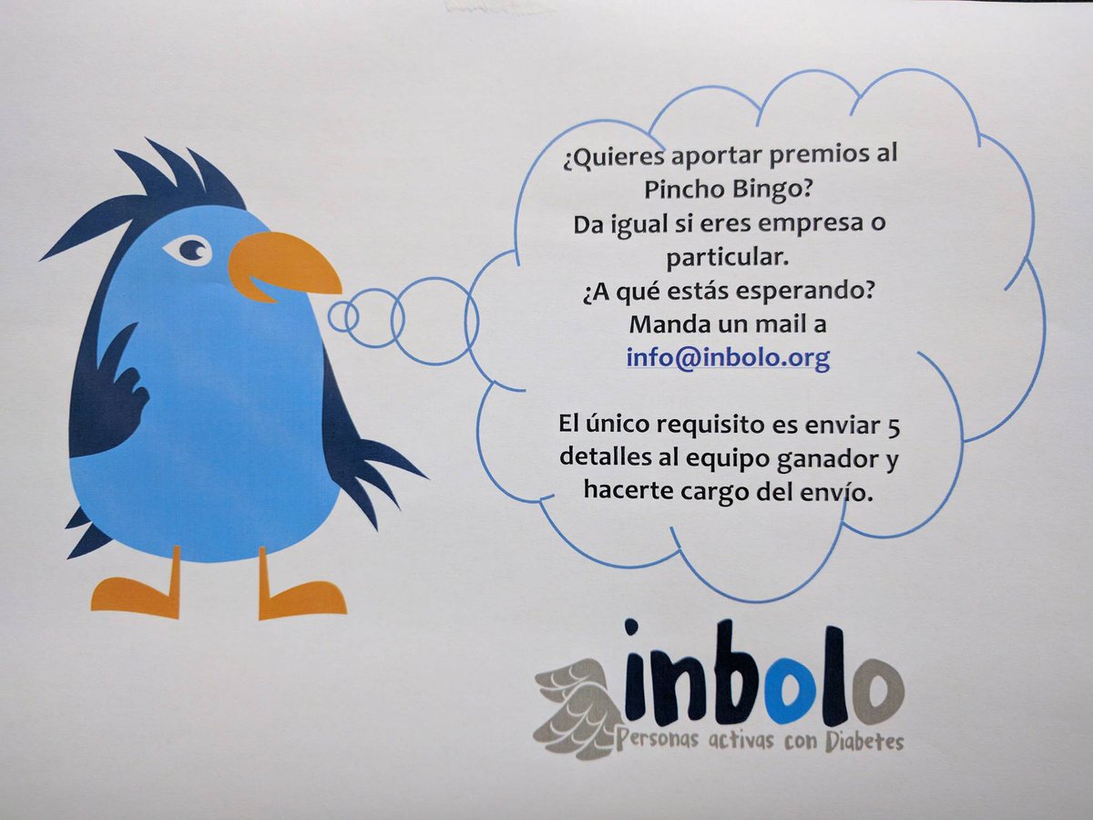 GrandTransD's tweet photo. #diabetESP #diabetes #PinchoBingo te apetece colaborar? https://t.co/gjGKved9X0