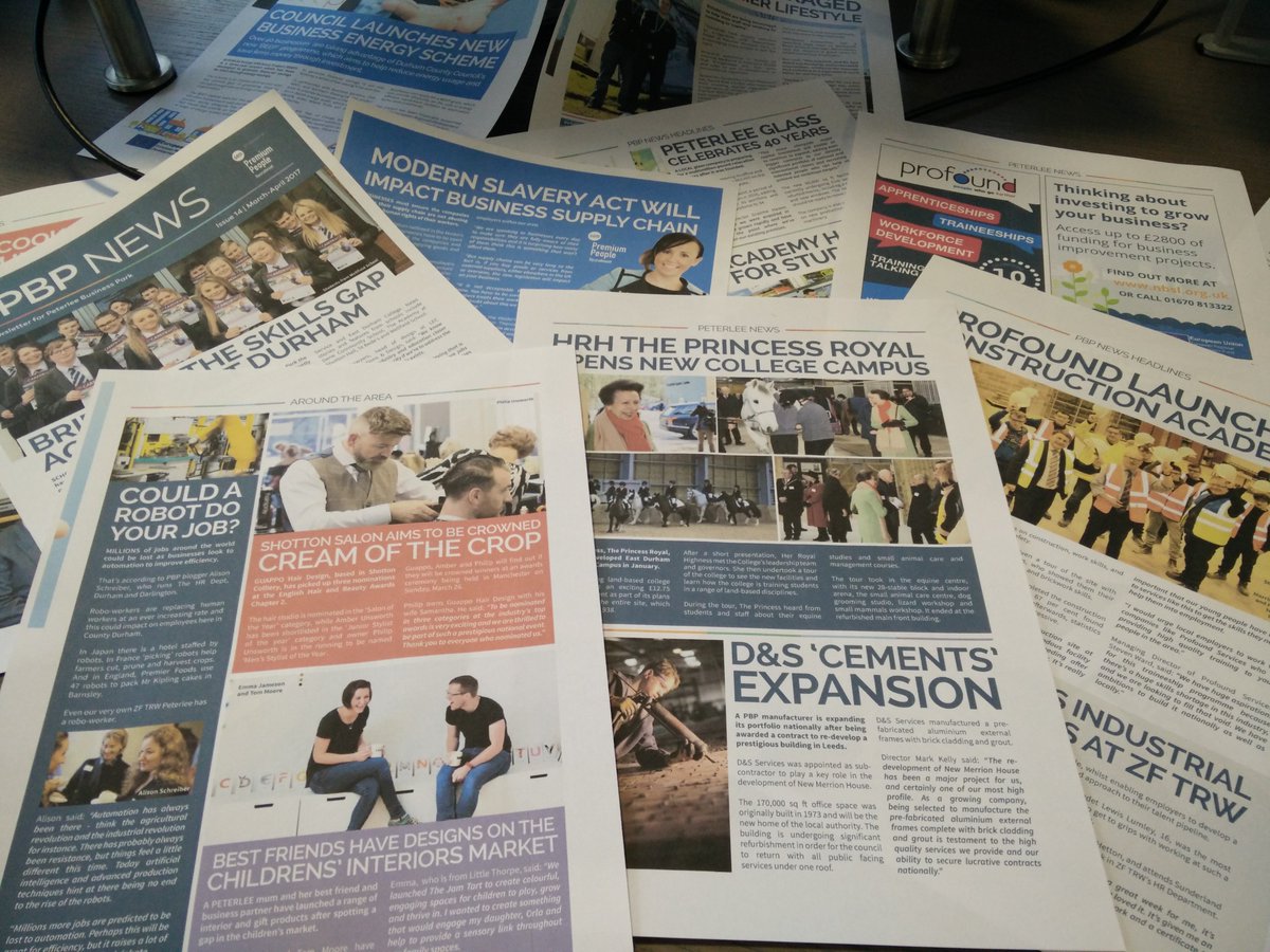 LeanneLECC's tweet photo. Also in the @PeterleeBiz newsletter are @Profoundtweet @DandSServices @plglass @KFTrainingLtd @EDCTechAcad @AspenWolfLtd @_BusinessDurham https://t.co/AzxkseCiJC